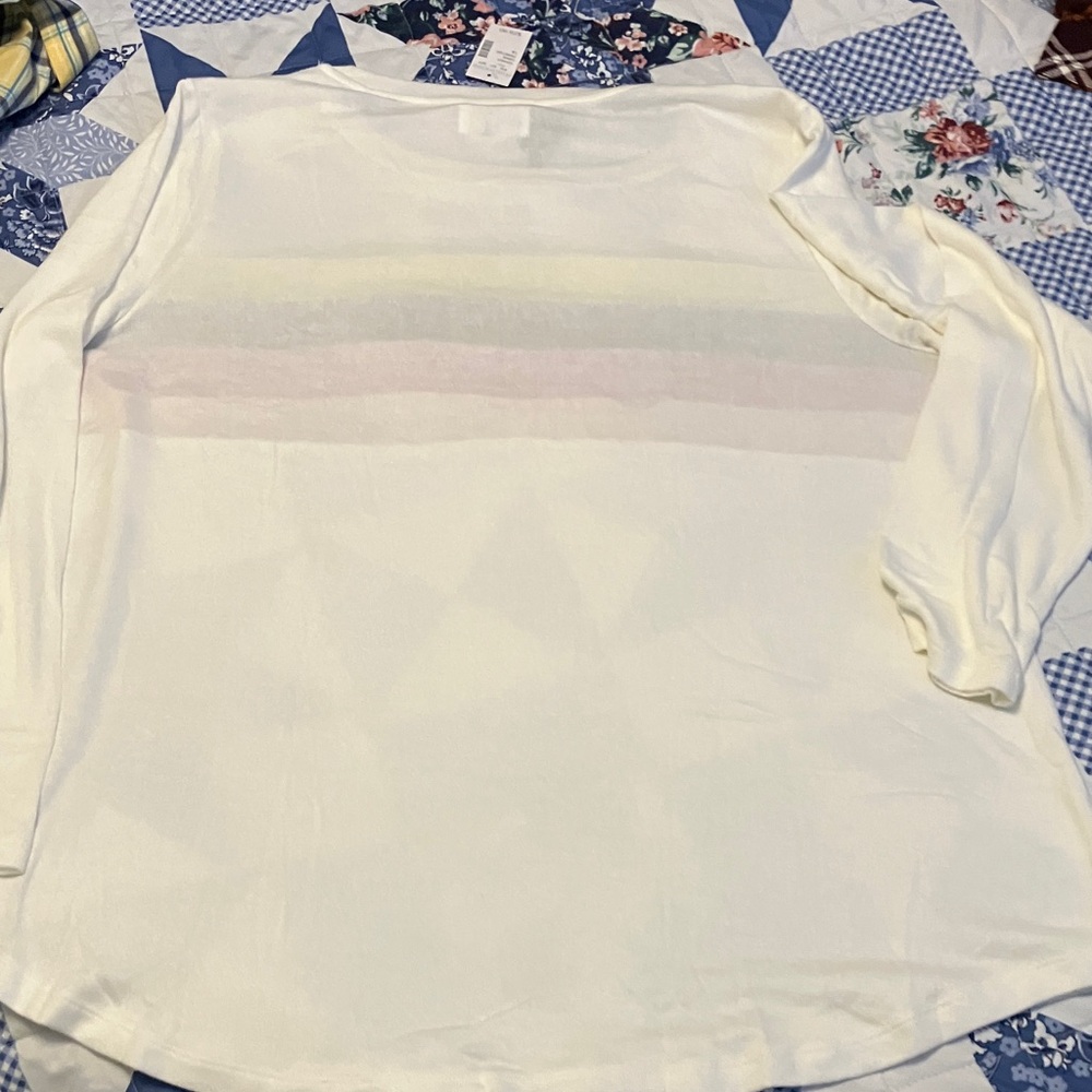Maurices Long Sleeve Tee with Colorful Stripes - Picture 7 of 7